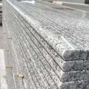 荆州芝麻白楼梯踏步 花岗岩楼梯板材