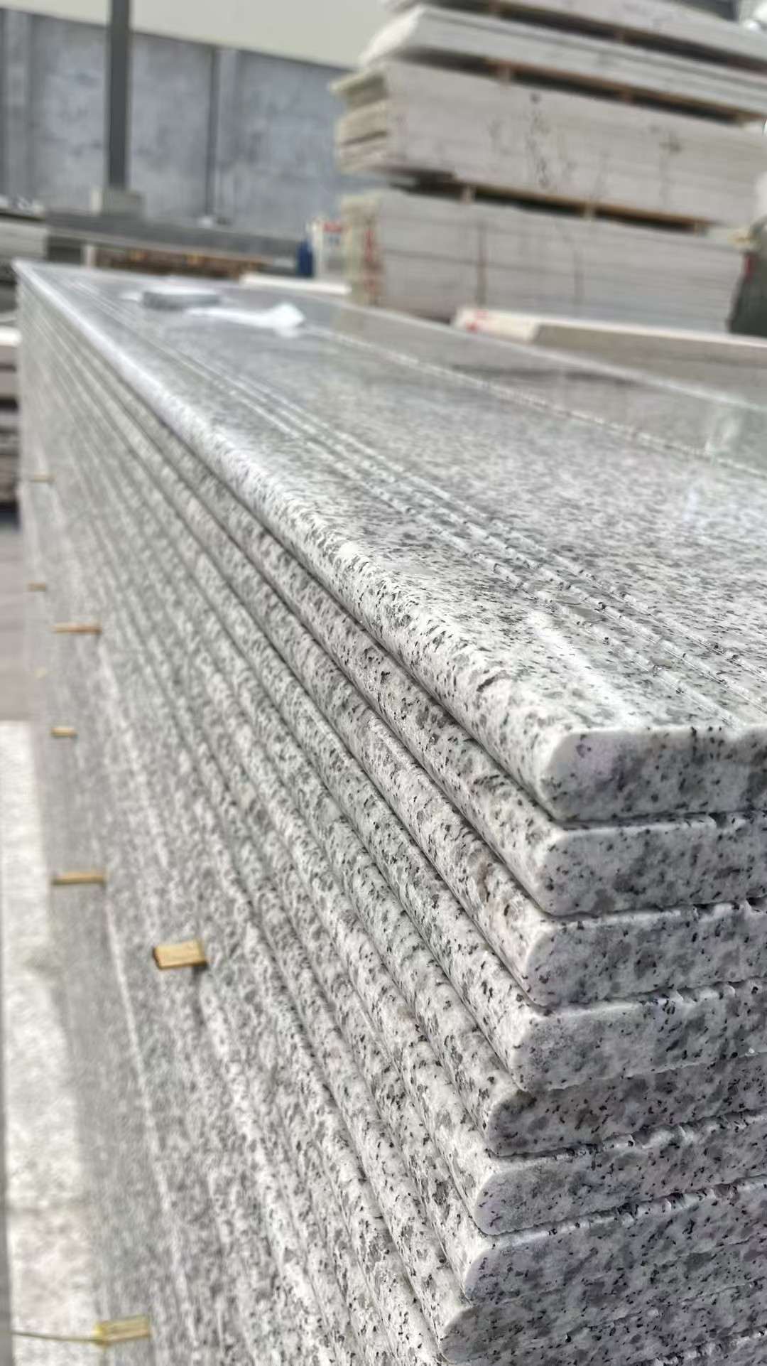 荆州芝麻白楼梯踏步 花岗岩楼梯板材