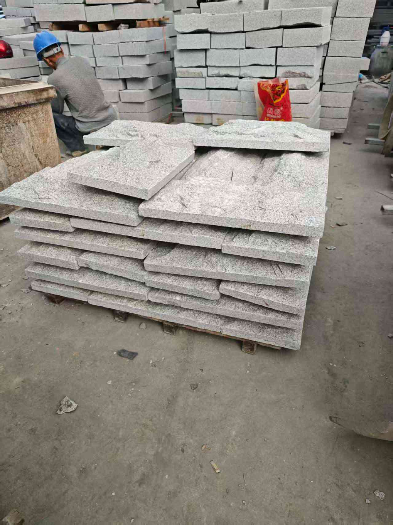 荆州芝麻白蘑菇石，自然面